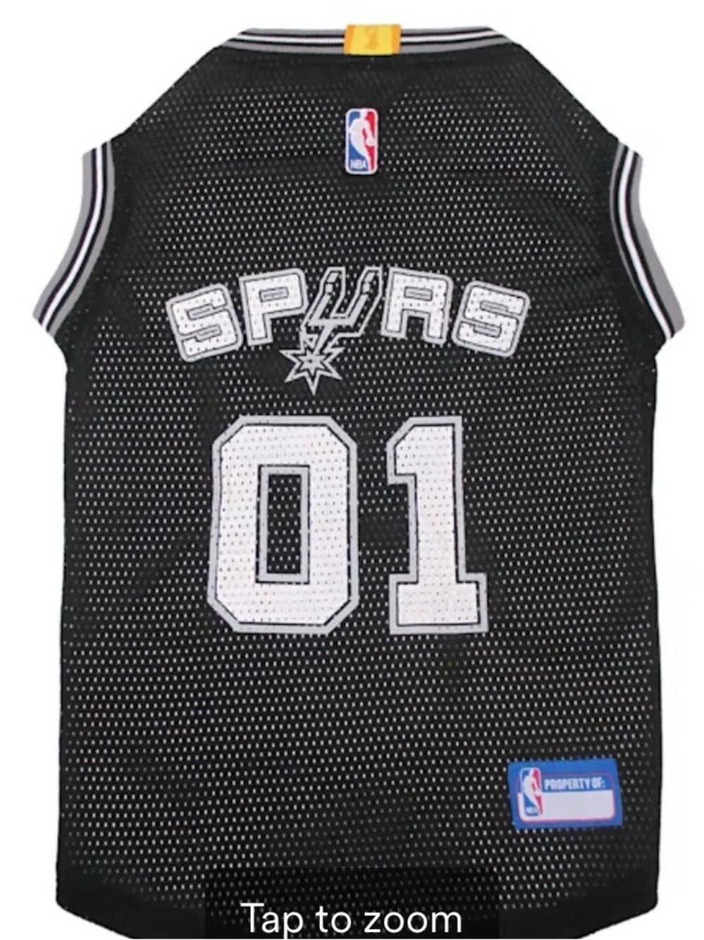 Pets First NBA Western Conference Mesh Pet Jersey, Large, San Antonio Spurs